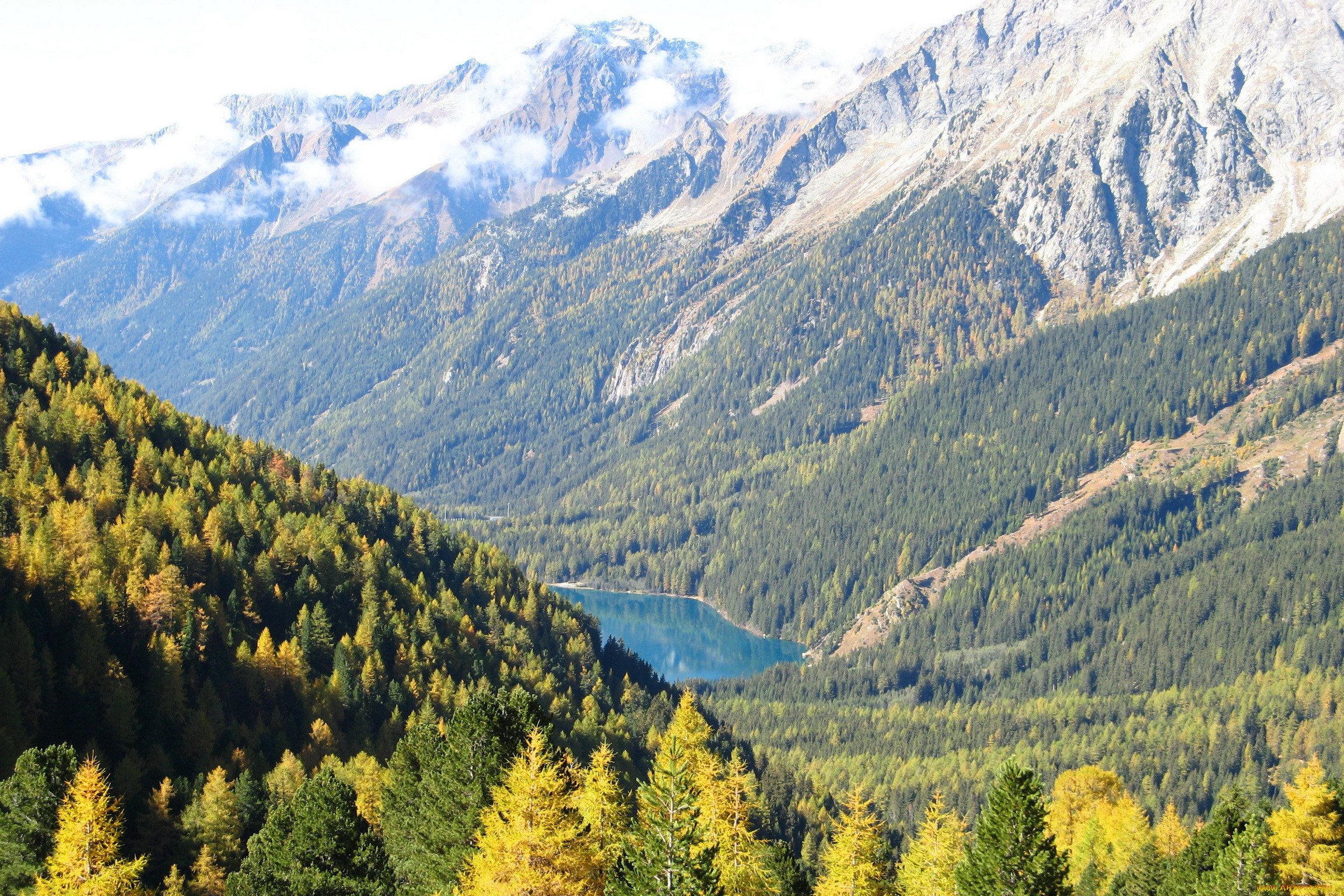 lake, antholz, south, tyrol, italy, , , , 